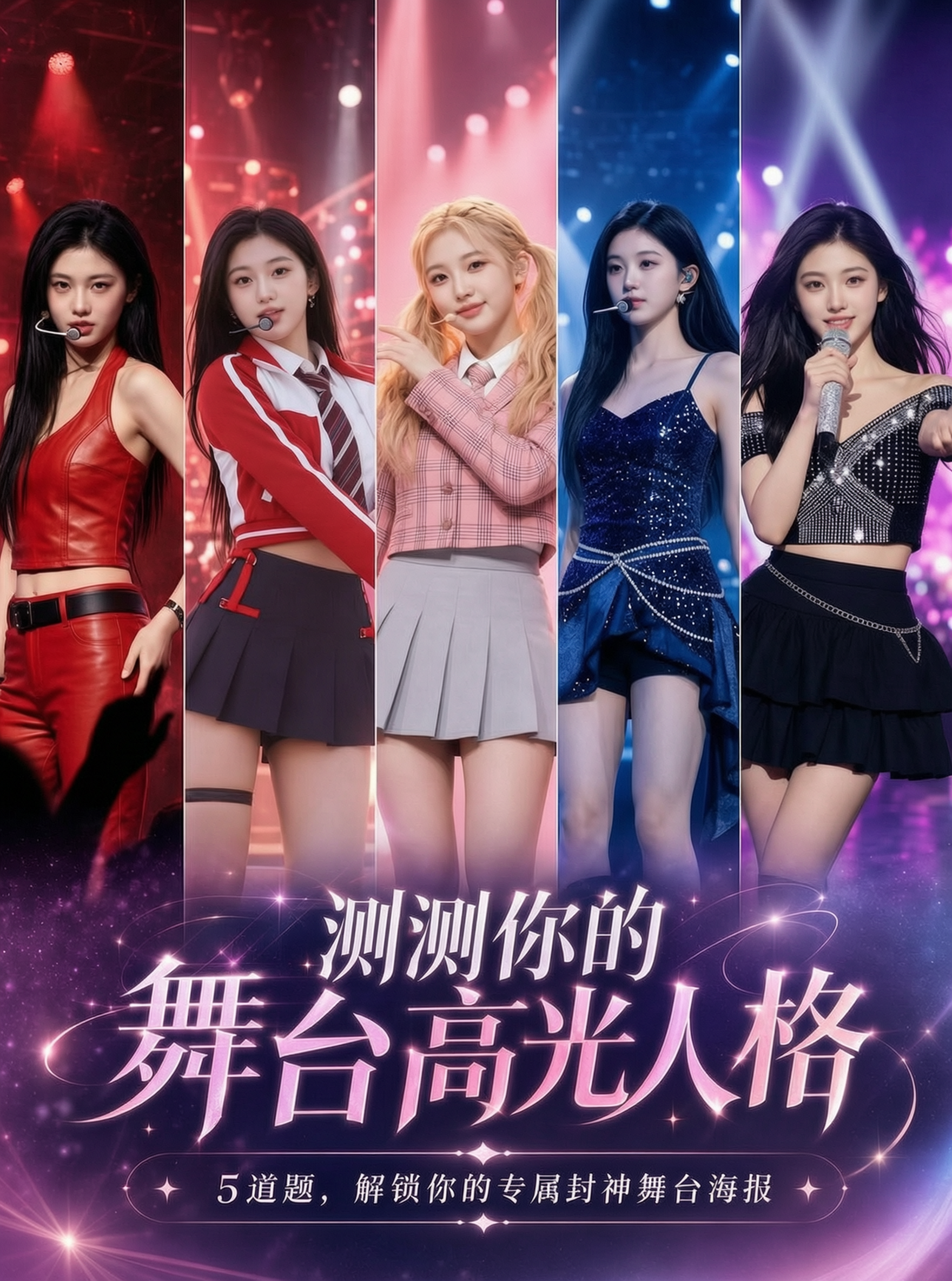 测测你的舞台高光人格舞台什么样 - 作品图1