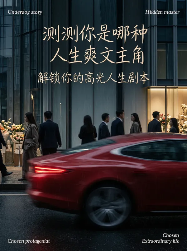 测测你是哪种人生爽文主角 - 主图（AI艺术作品）