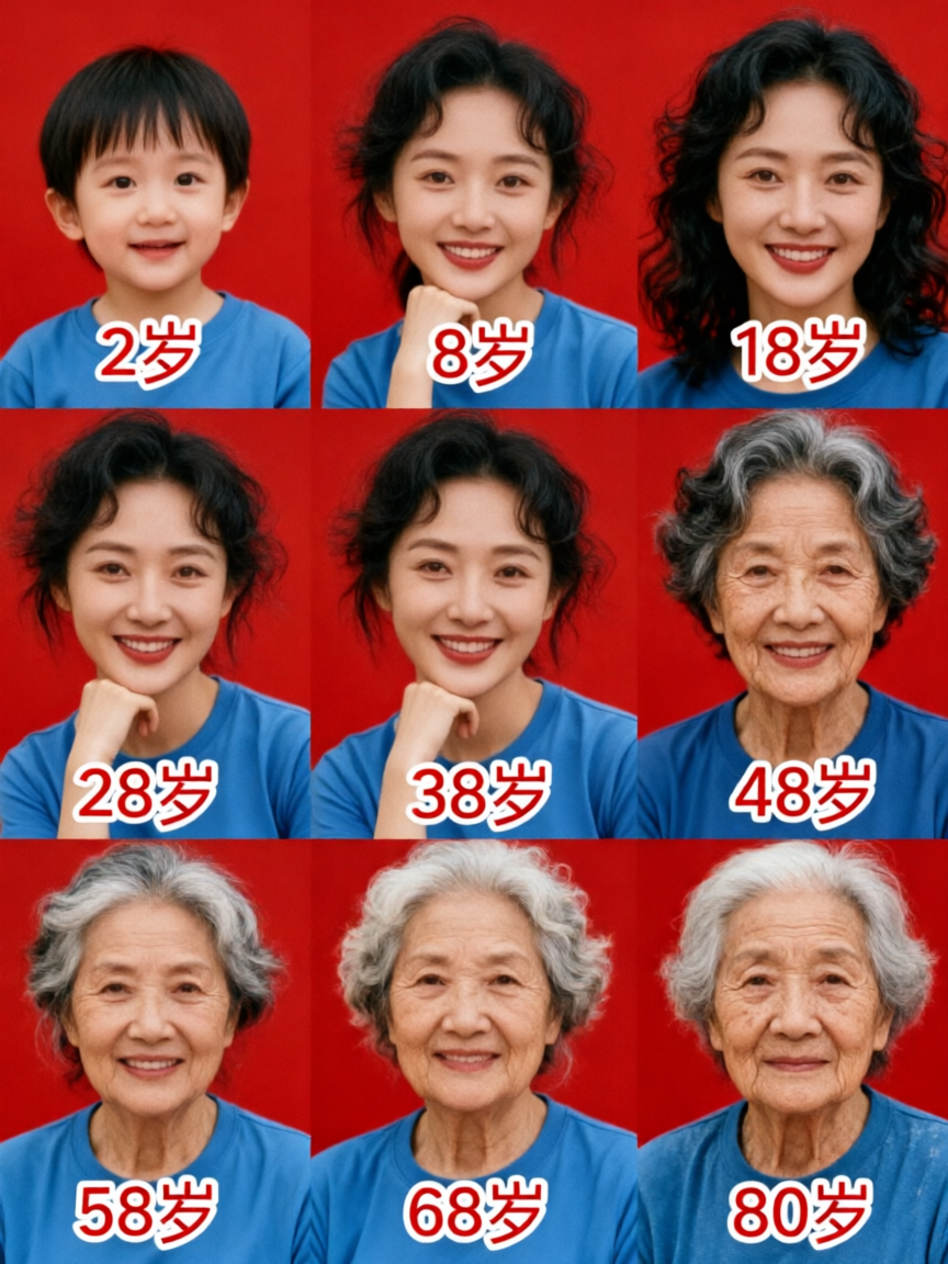 Ai九个不同年龄段 - 作品图1