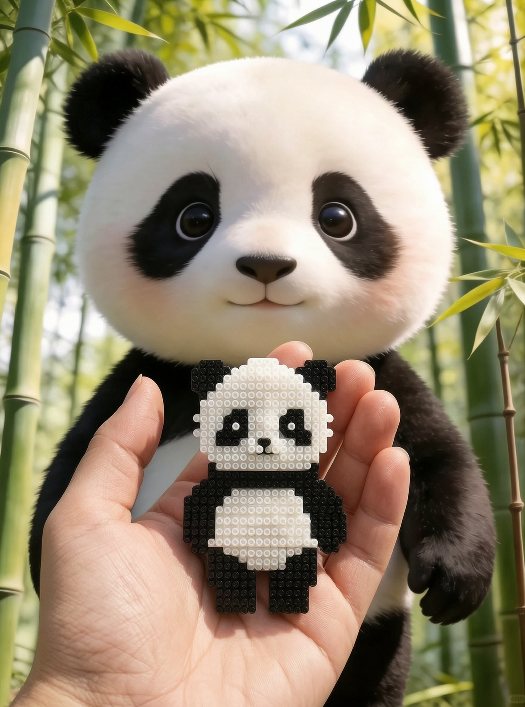 超萌拼豆｜上传照片一键get同款 - 作品图1