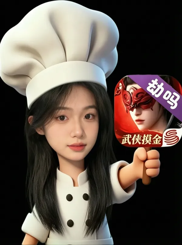 小厨师喊你游戏上号啦 | 劫吗专属表情包 - 主图（AI艺术作品）