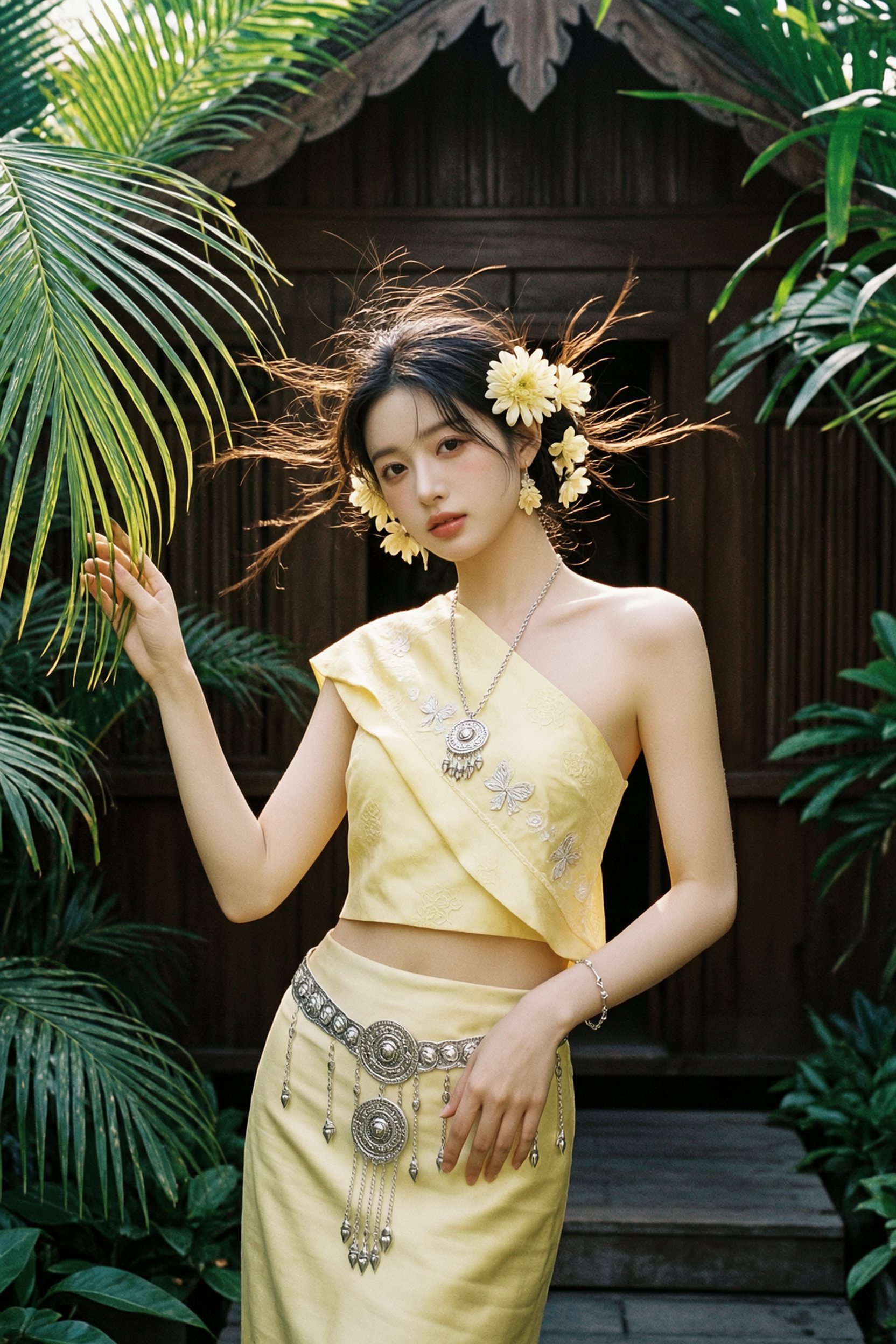 Wan2.7|傣族民族风户外写真氛围感 - 作品图1