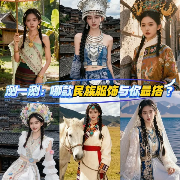 测一测:哪款民族服饰与你最搭？ - C作品