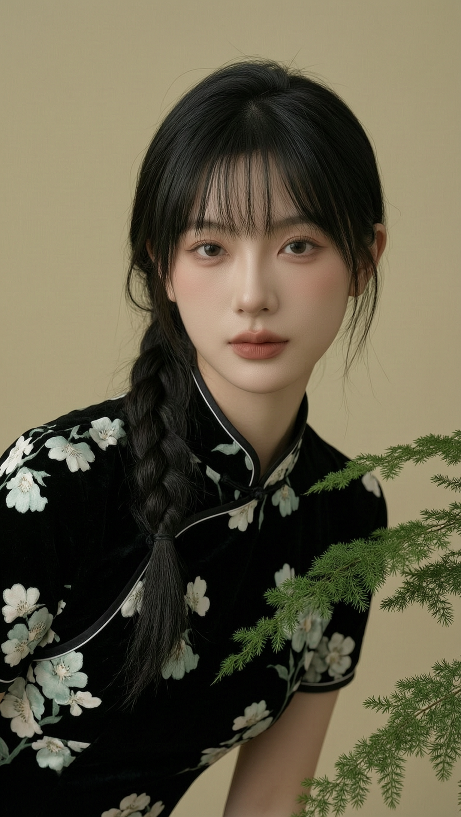 新中式旗袍 🌿文淇同款写真|一键生成 - 作品图2