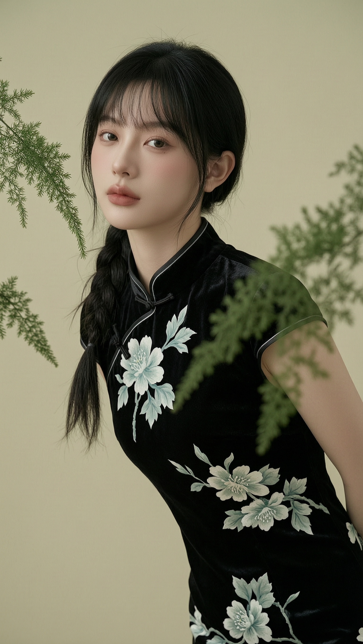 新中式旗袍 🌿文淇同款写真|一键生成 - 作品图3