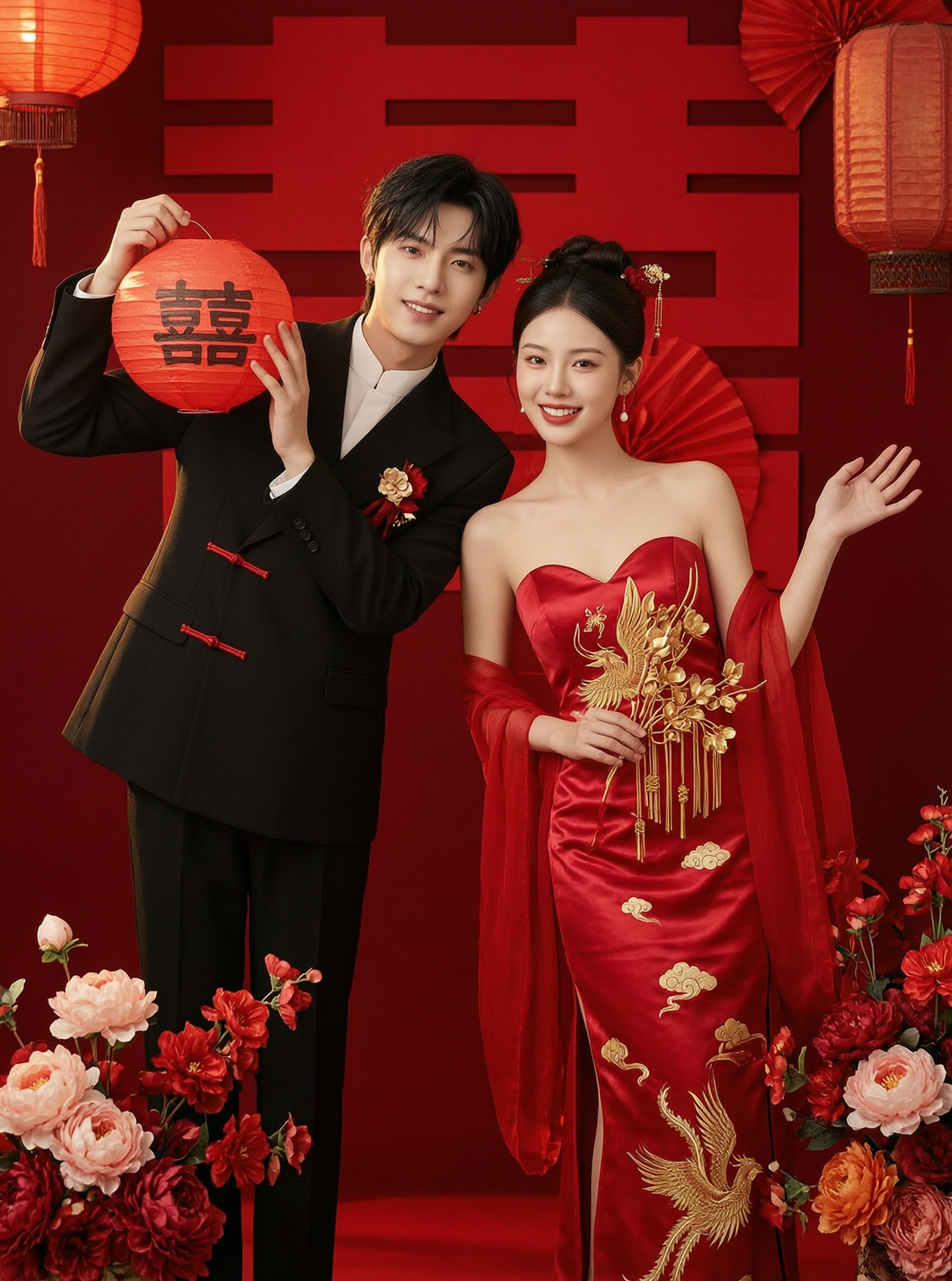 情侣婚纱照风格定制🔥一键生成 - 作品图1
