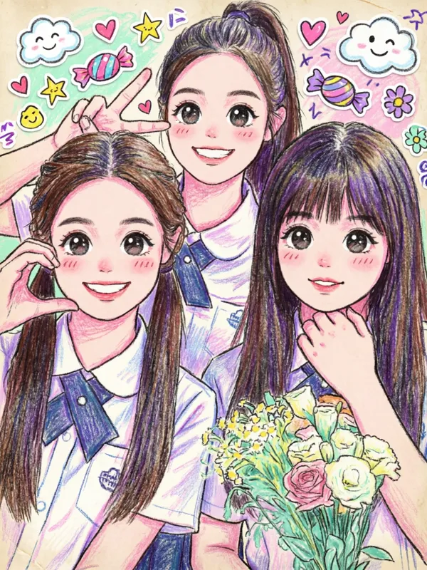 一键生成可爱蜡笔涂鸦 - C作品