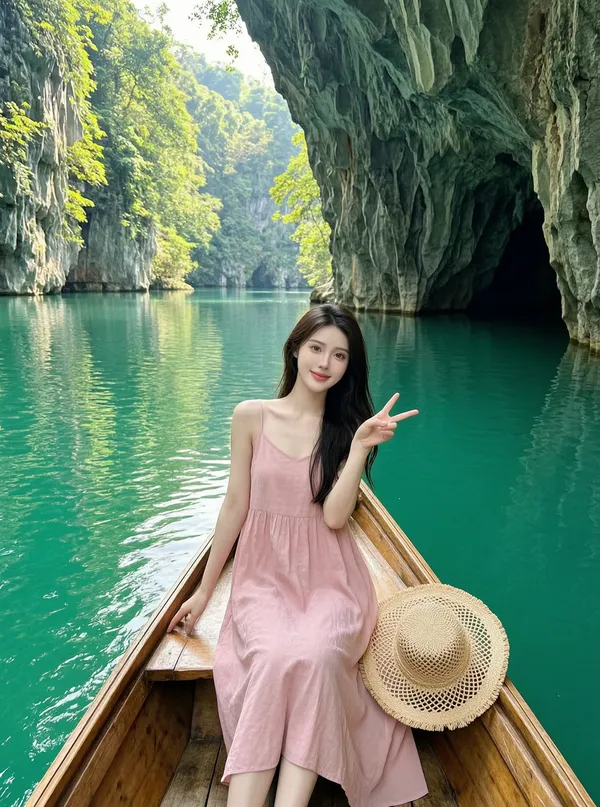 夏日森系旅拍氛围大片 上传照片get同款 - C作品
