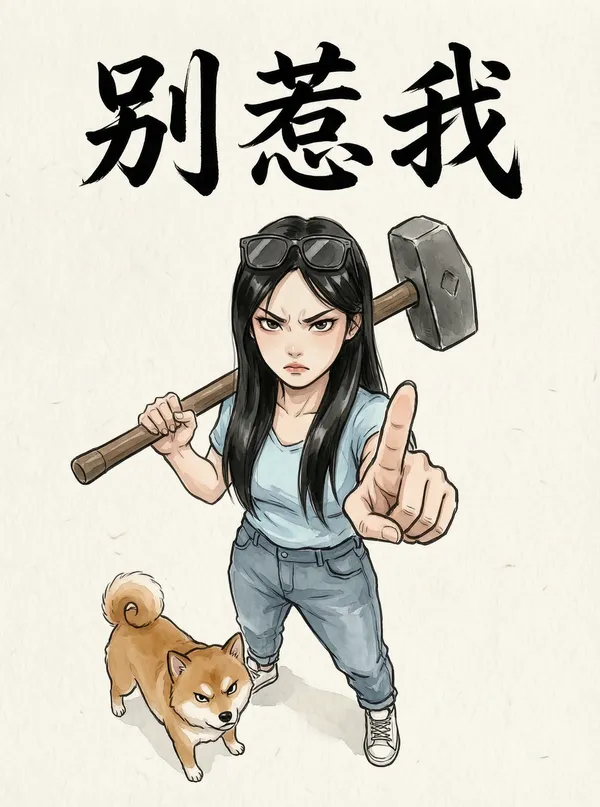 别惹我听清楚了吗 全网爆🔥潮图壁纸 - 主图（AI艺术作品）
