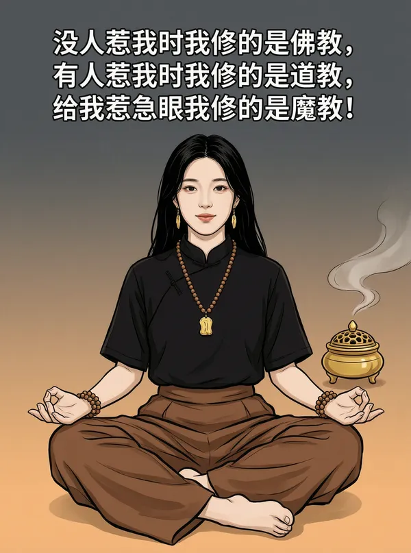 替换照片get冥想漫画风 - 主图（AI艺术作品）