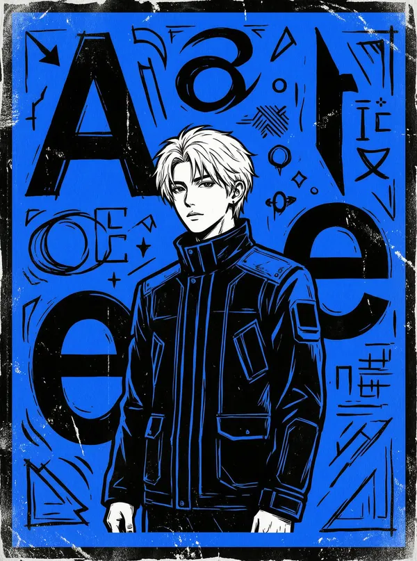 赛博朋克漫画海报 - 主图（AI艺术作品）