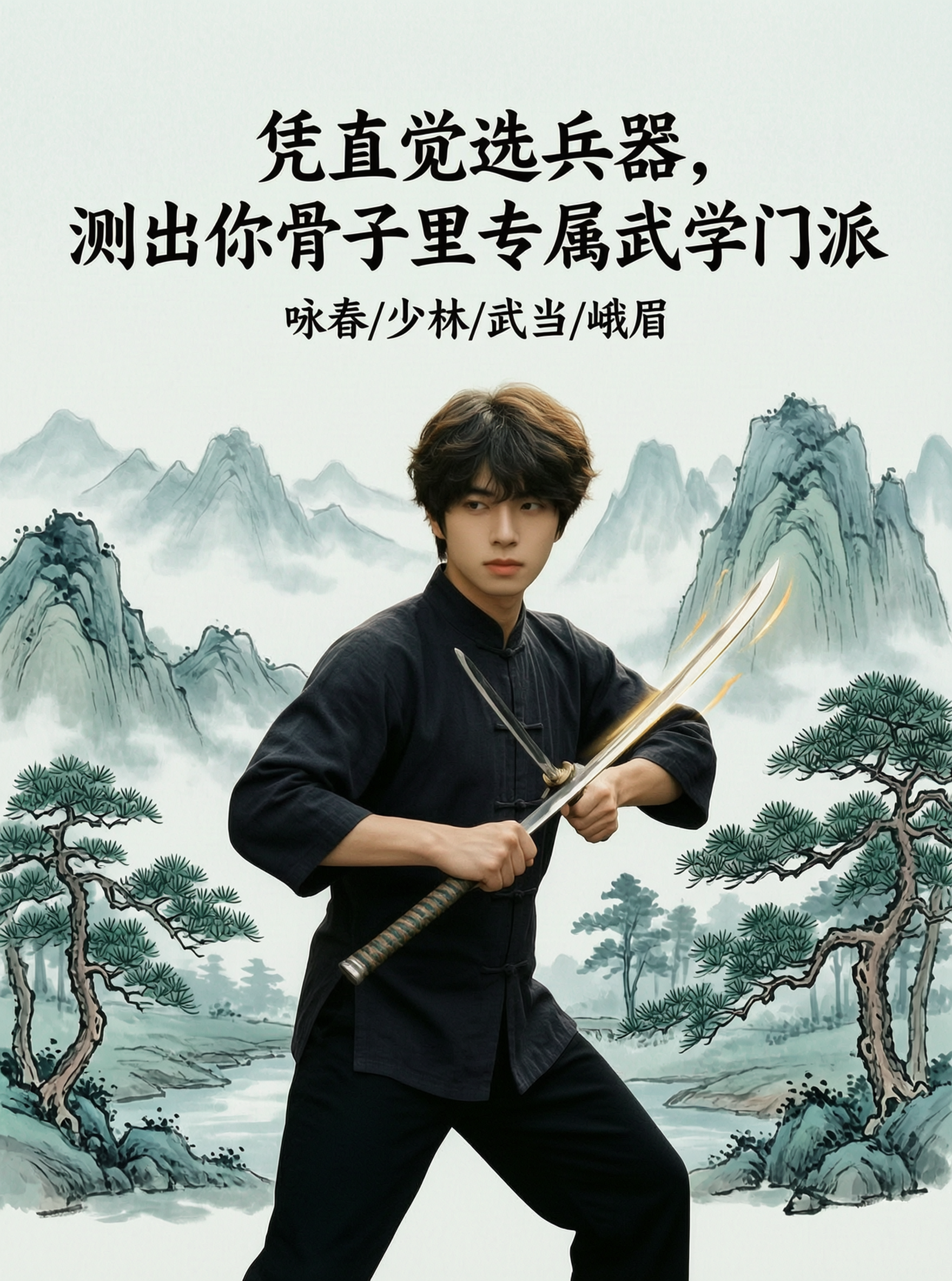 📷AI互动|测测你的武学门派 - 作品图1