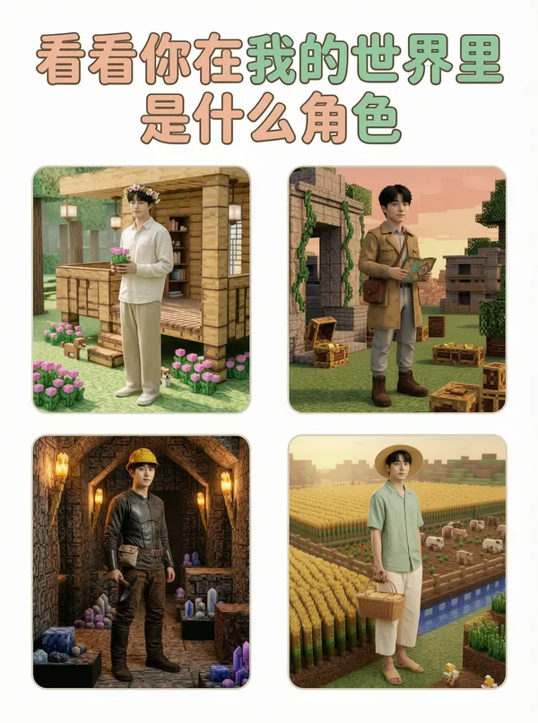 📷测测你在我的世界是什么角色 - C作品
