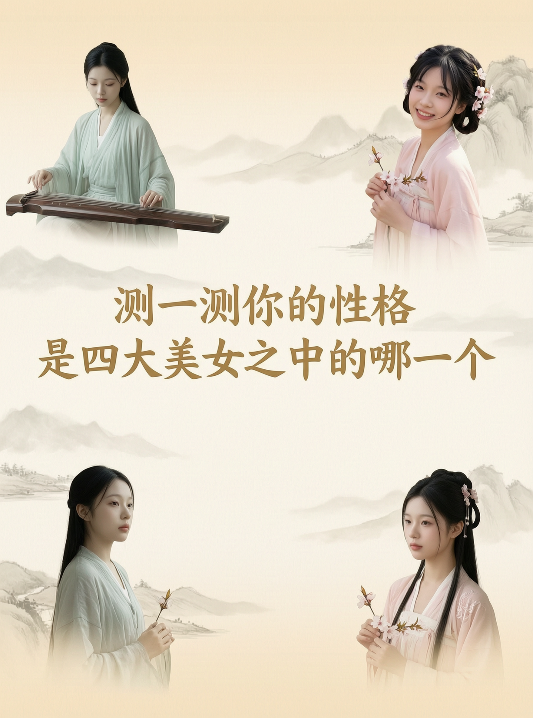 测一测你是四大美女中的哪一个 - 作品图1