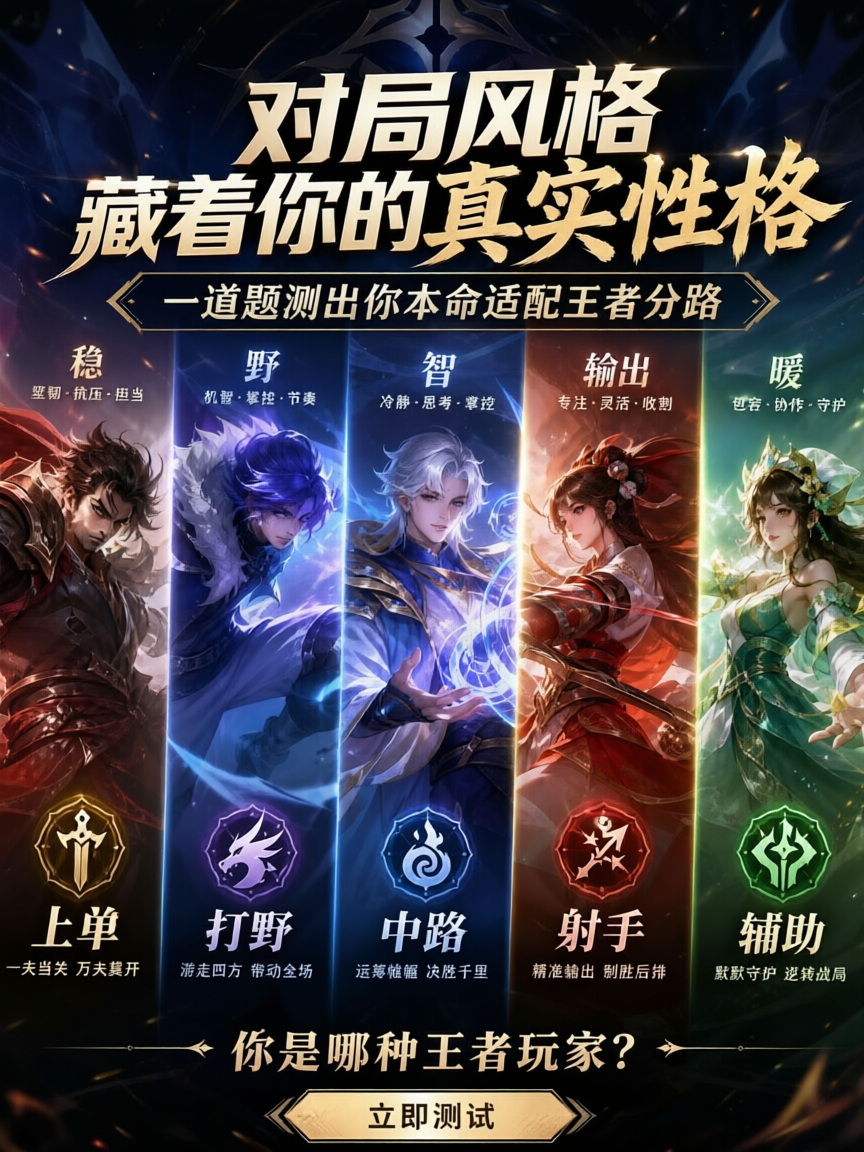测一测你的王者分路！！！ - 作品图1
