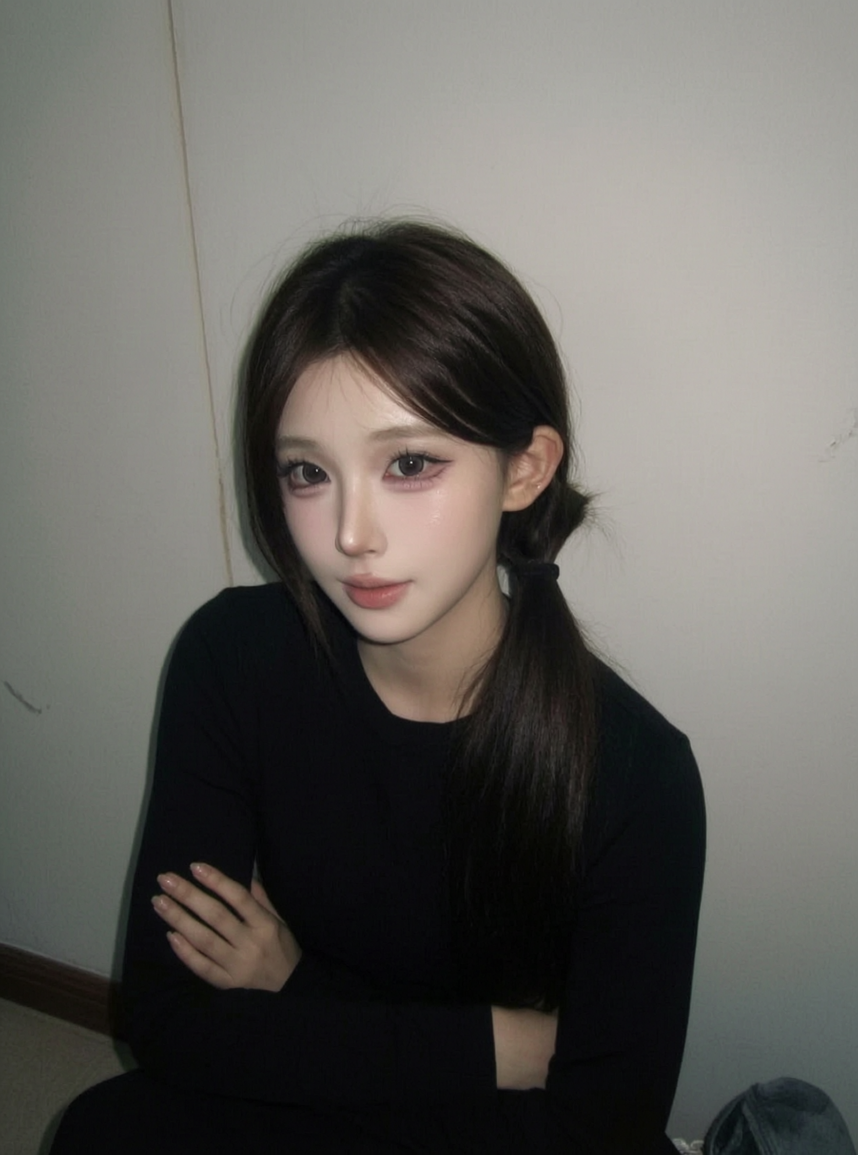🖤低饱和滤镜｜AI清冷少女日记 - 作品图2