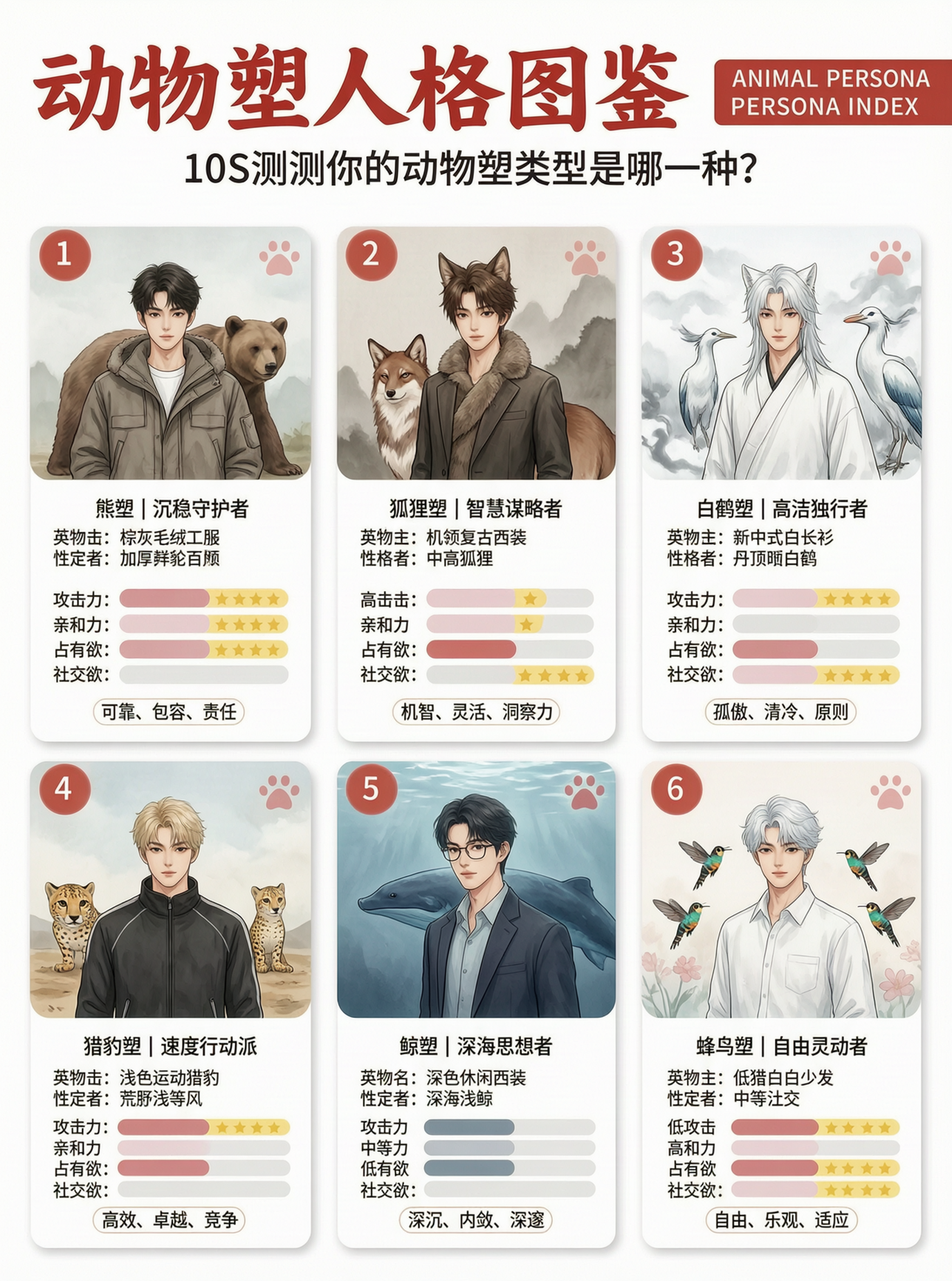 自测|动物塑人格图鉴・下篇🐾 - 作品图1
