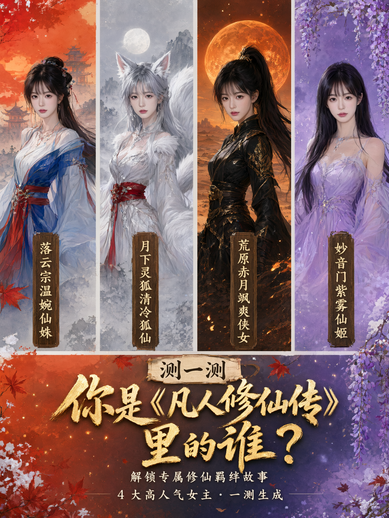 测测你穿越进凡人修仙传会化身谁? - 作品图1