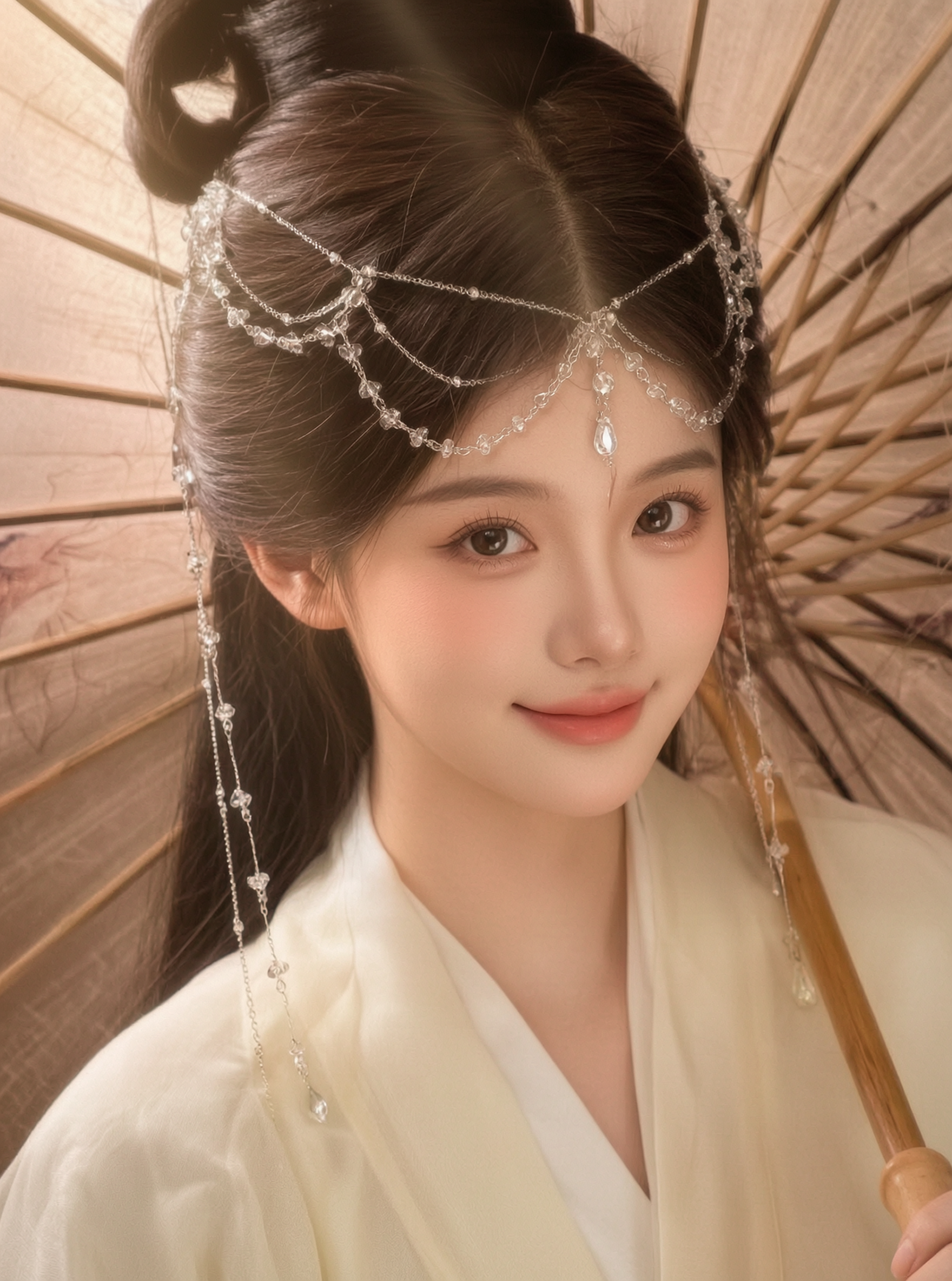 古风撑油纸伞人像写真WAN2.7做同款 - 作品图1