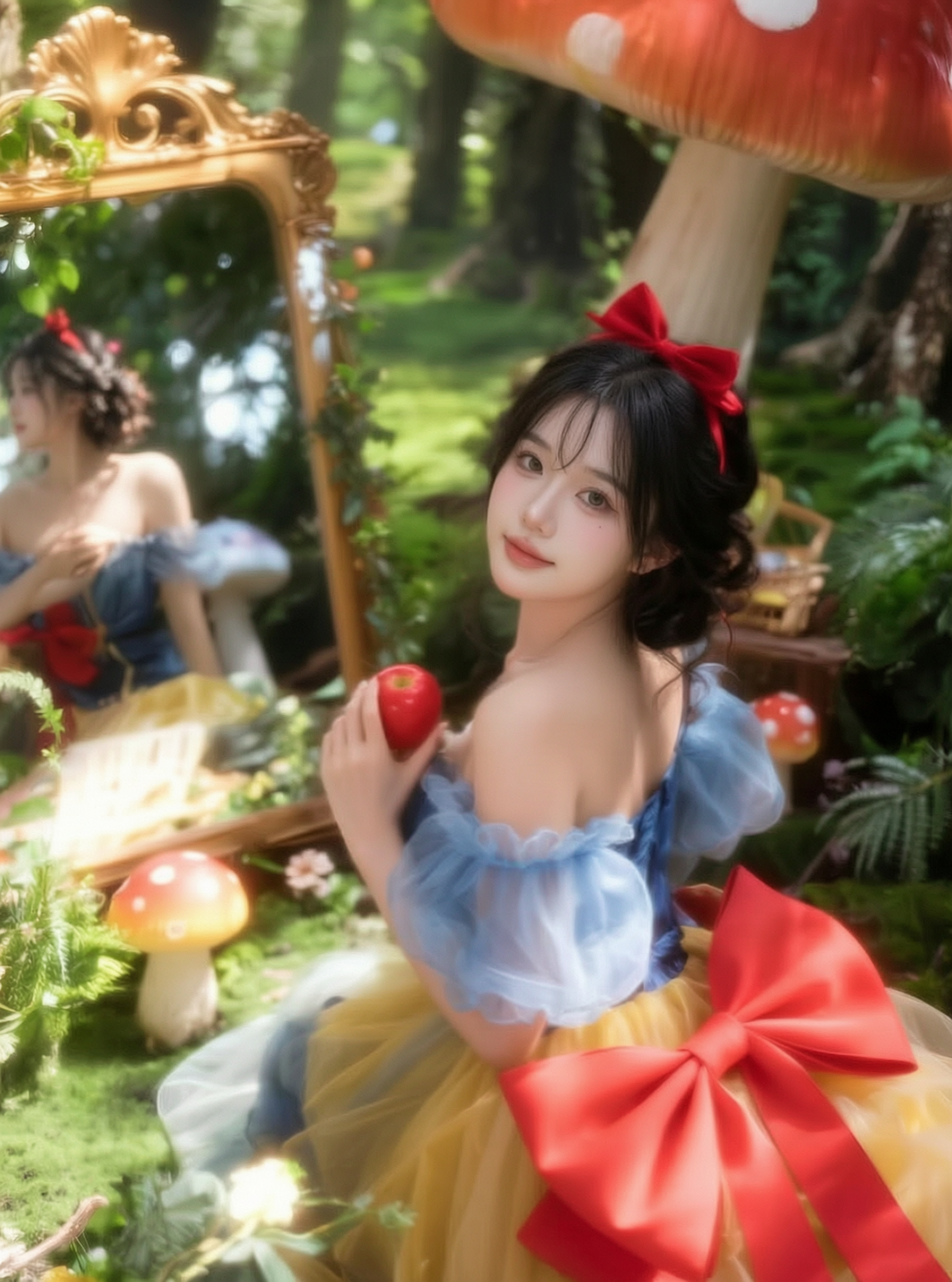梦幻童话白色公主森林温柔妆造 - 作品图1