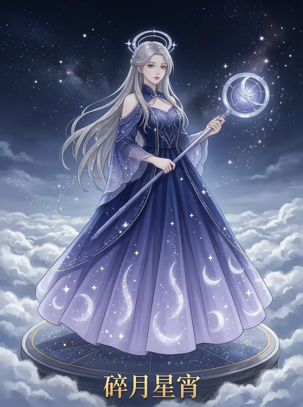 月光占卜｜测你的专属二次元月光女 - 主图（AI艺术作品）