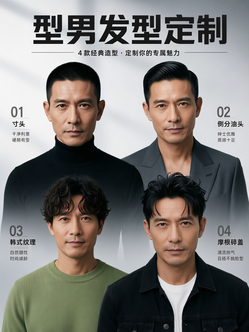 男士发型定制——定义你的帅！ - 作品图1