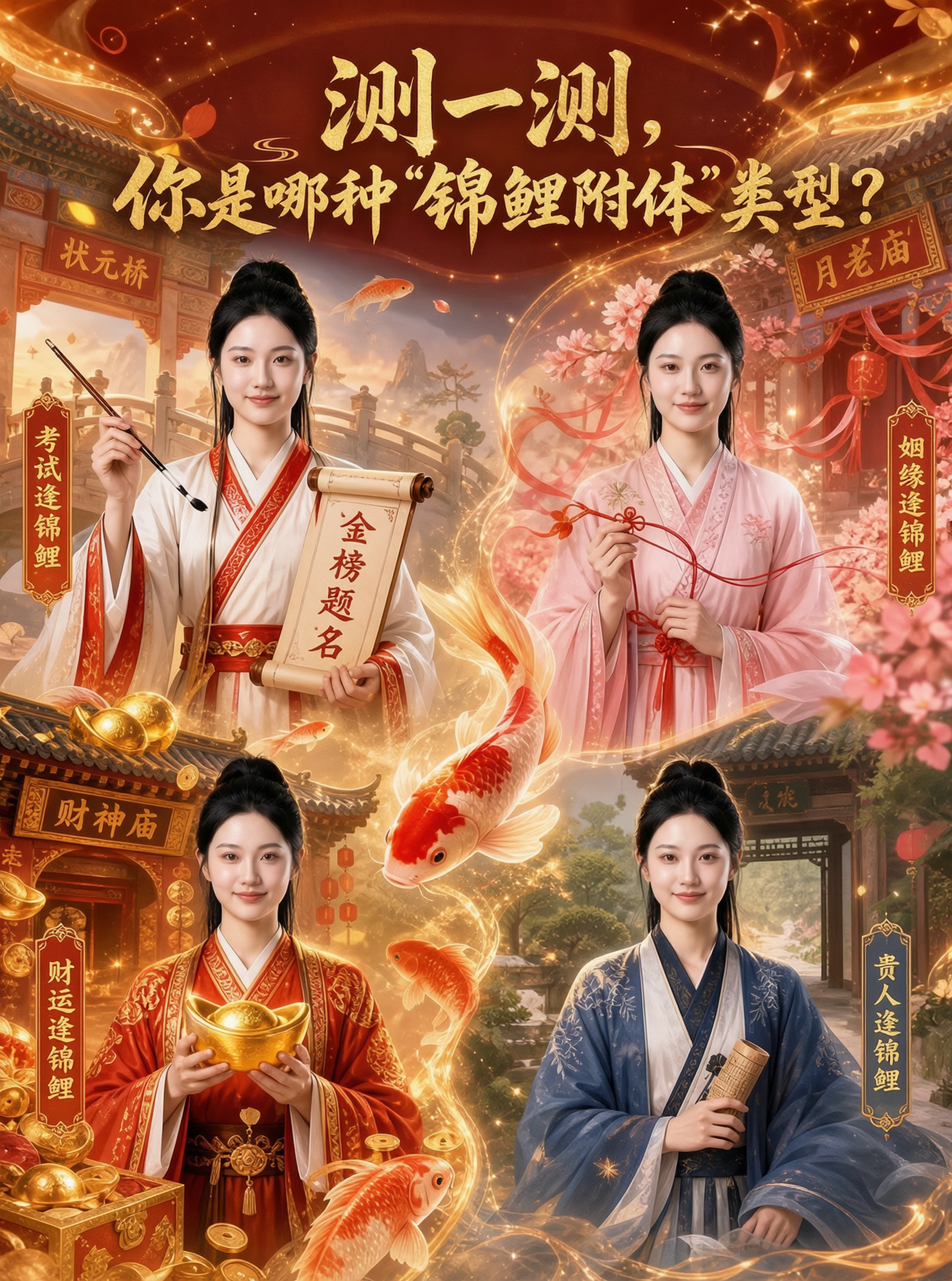 测一测，你是哪种"锦鲤附体"类型 - 作品图1