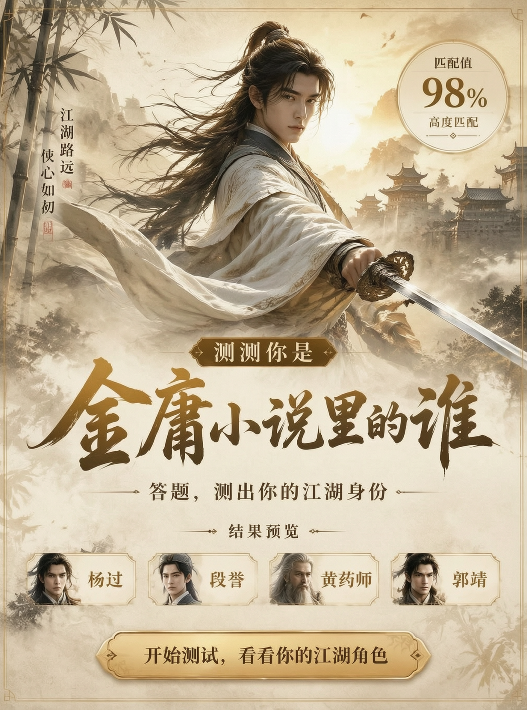 测测你是金庸小说里的谁 - 作品图1
