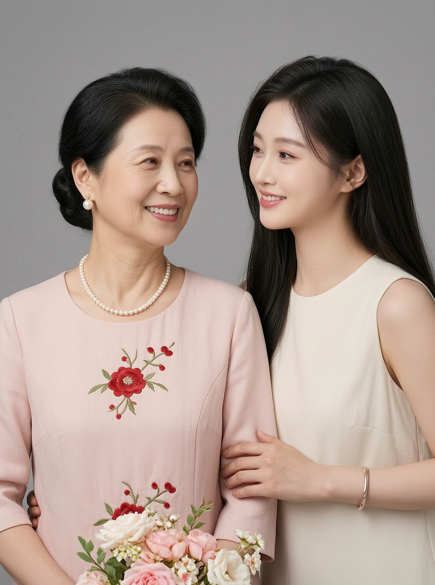 花束母女温柔写真一键生成 - 作品图2