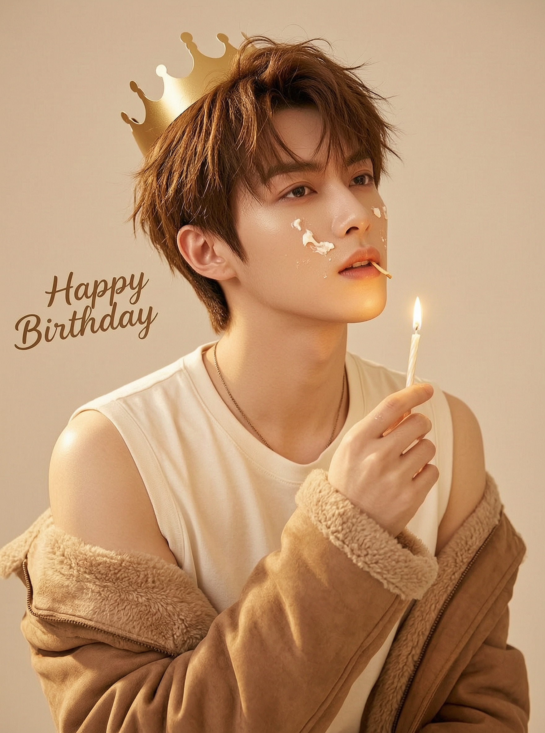 生日氛围感写真🎂暖调一键生成 - 作品图4