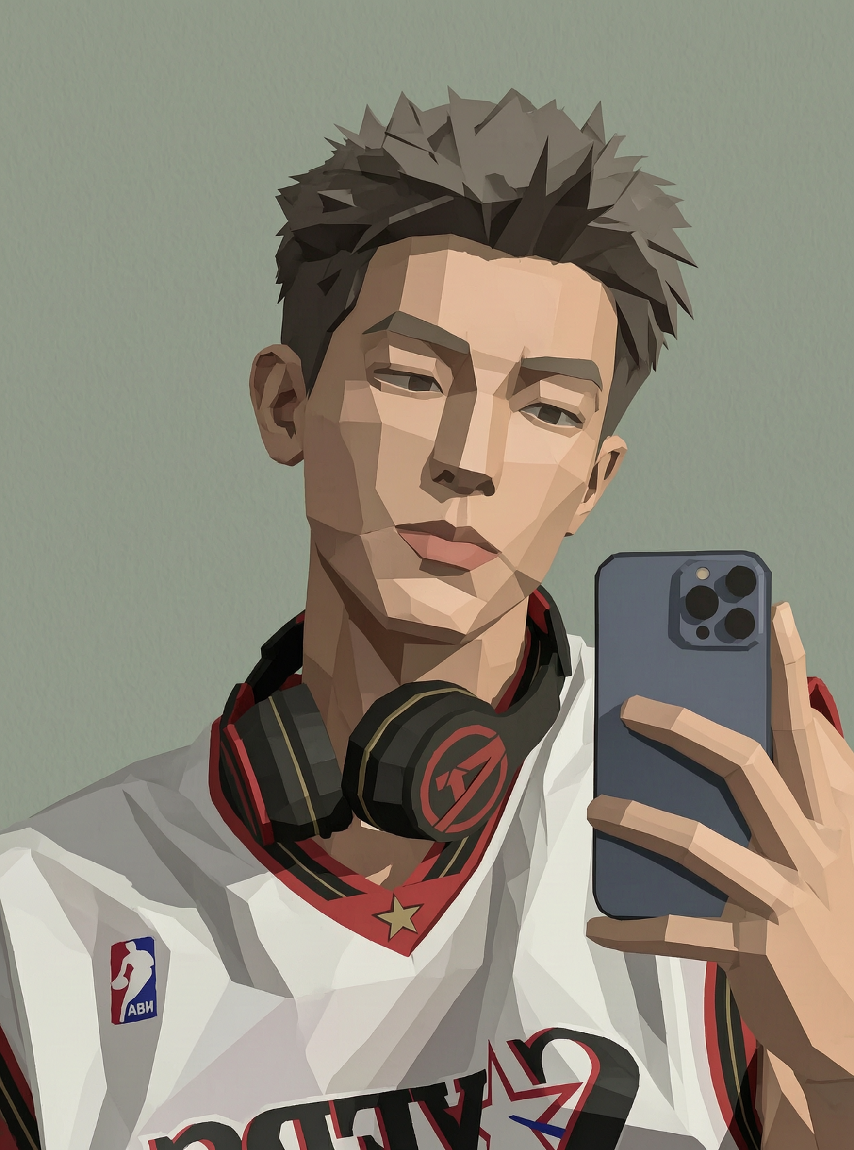 风格化起源引擎低模早期游戏人像 - 作品图1