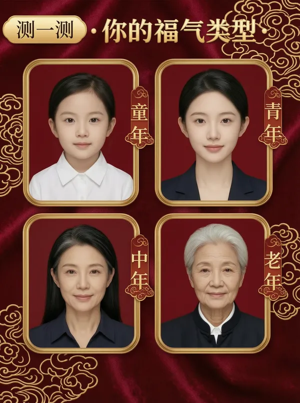测一测你不同年龄的福气值 - C作品