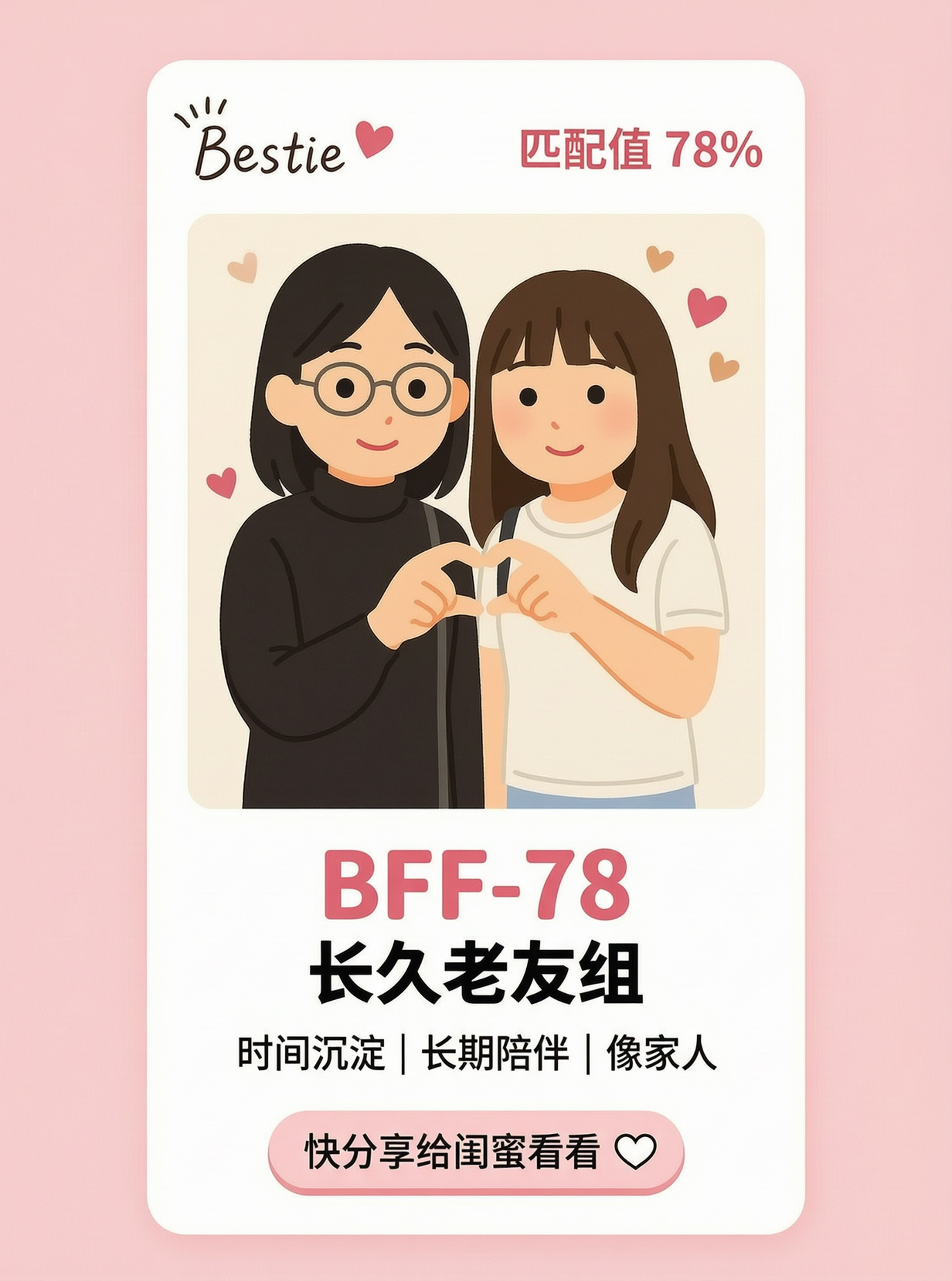 测测你和闺蜜的默契值 - 作品图1