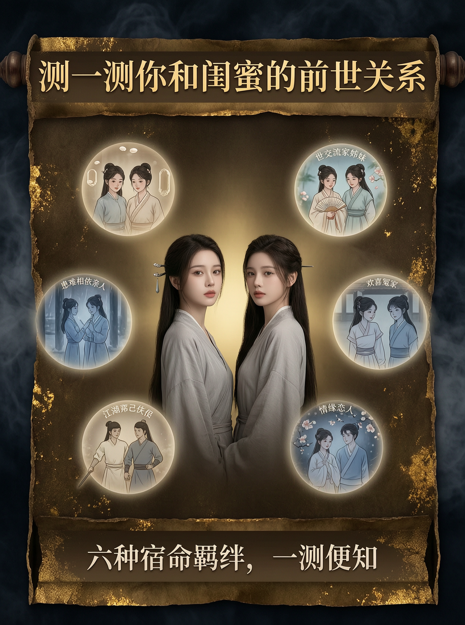 测一测你和闺蜜前世的关系 - 作品图1