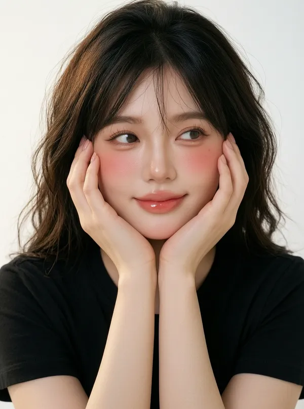 极简形象照❤️水嘟嘟氛围感妆容写真 - 主图(AI艺术作品)