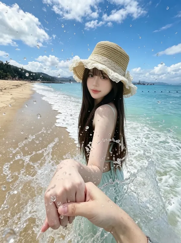 AI 夏日海边写真 | 导入照片得同款 - C作品