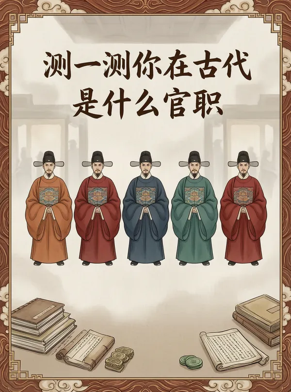 测一测你在古代适合担任什么官职? - 主图(AI艺术作品)