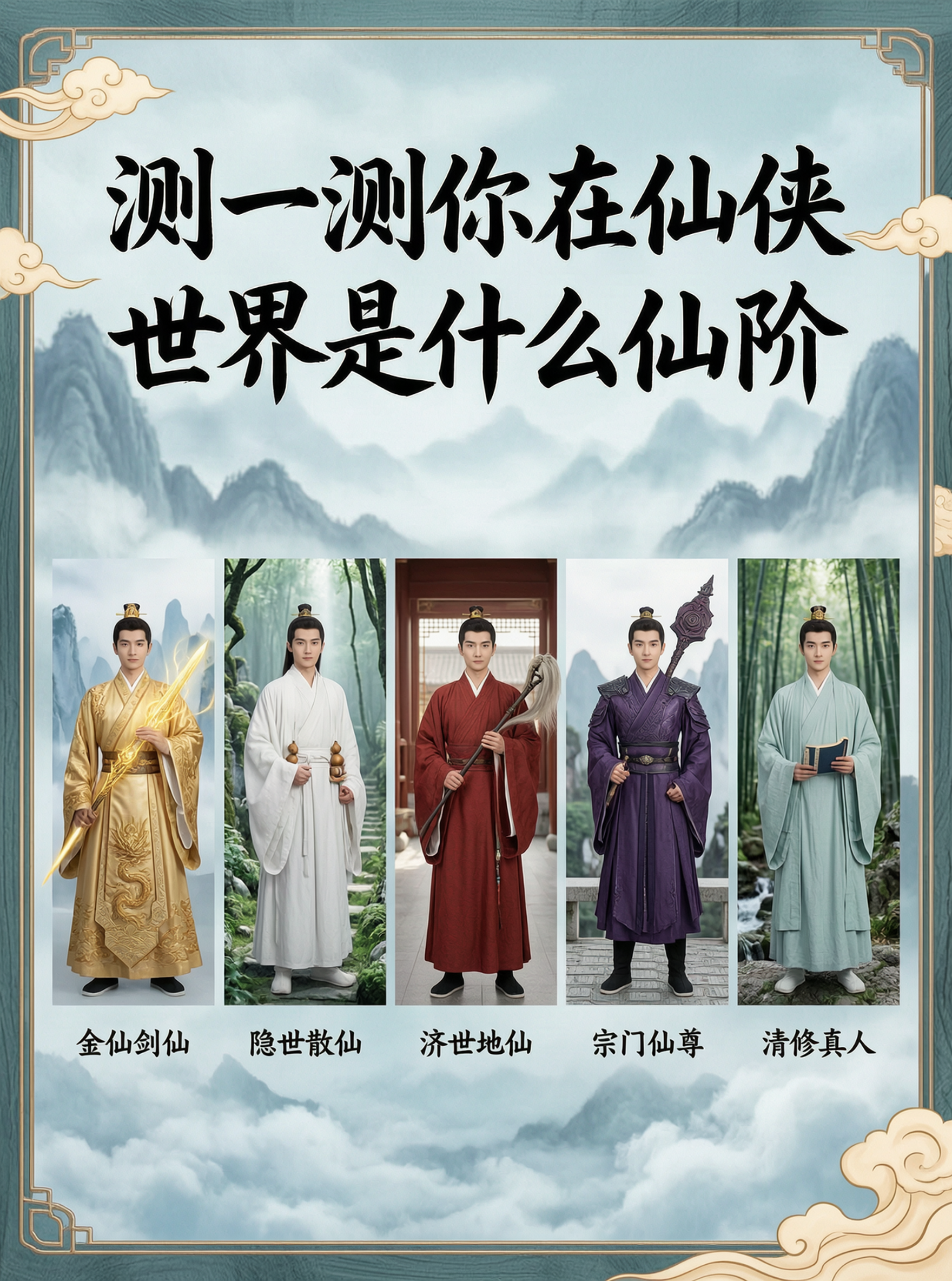 测一测你在仙侠世界是什么仙阶? - 作品图1