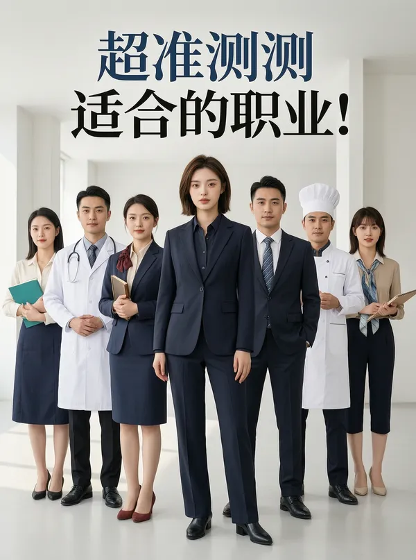 超准测测你适合的职业! - 主图（AI艺术作品）