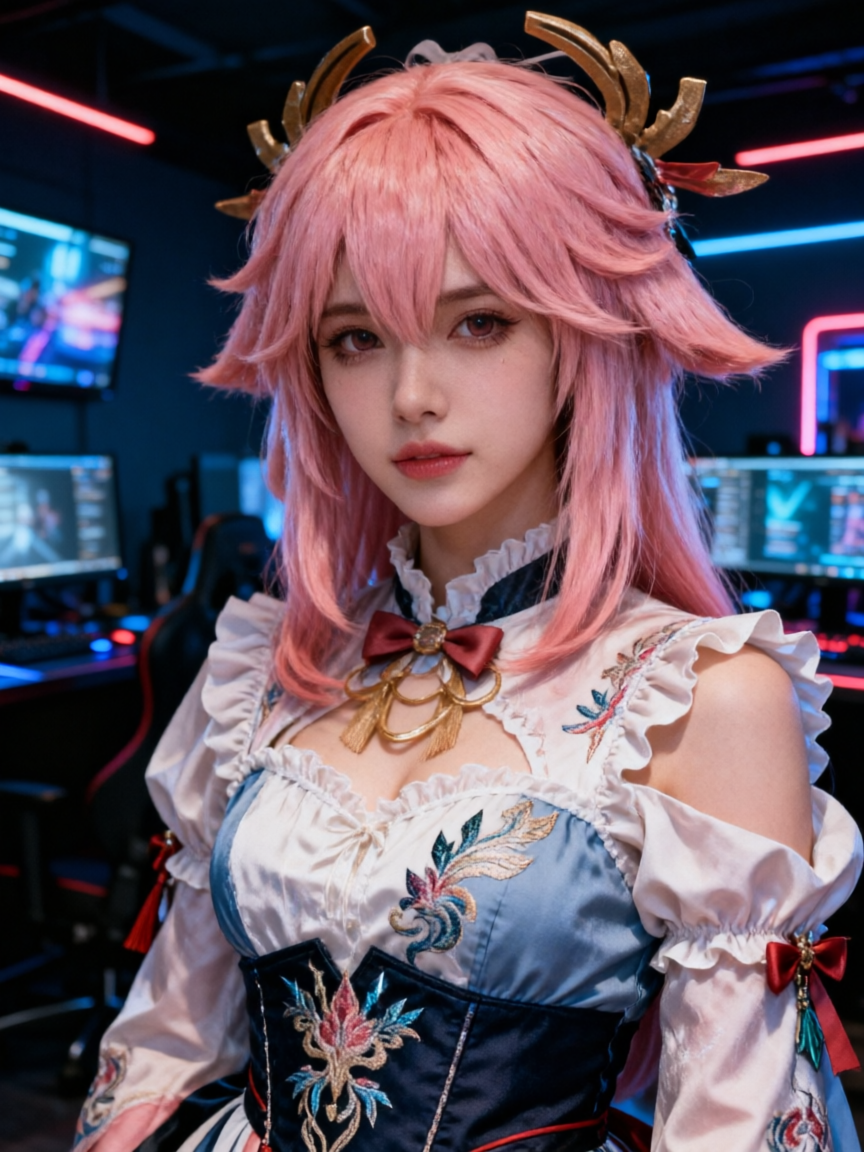 八重神子COS写真🔥一键 get 同款 - 作品图1