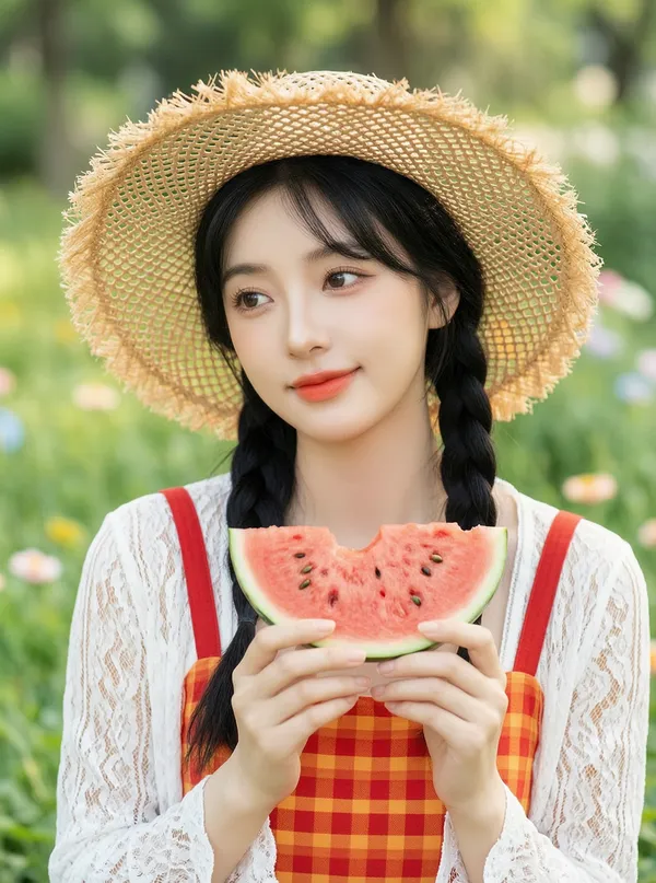 🍉清爽夏日写真|上传图片当主角 ✨ - 主图(AI艺术作品)