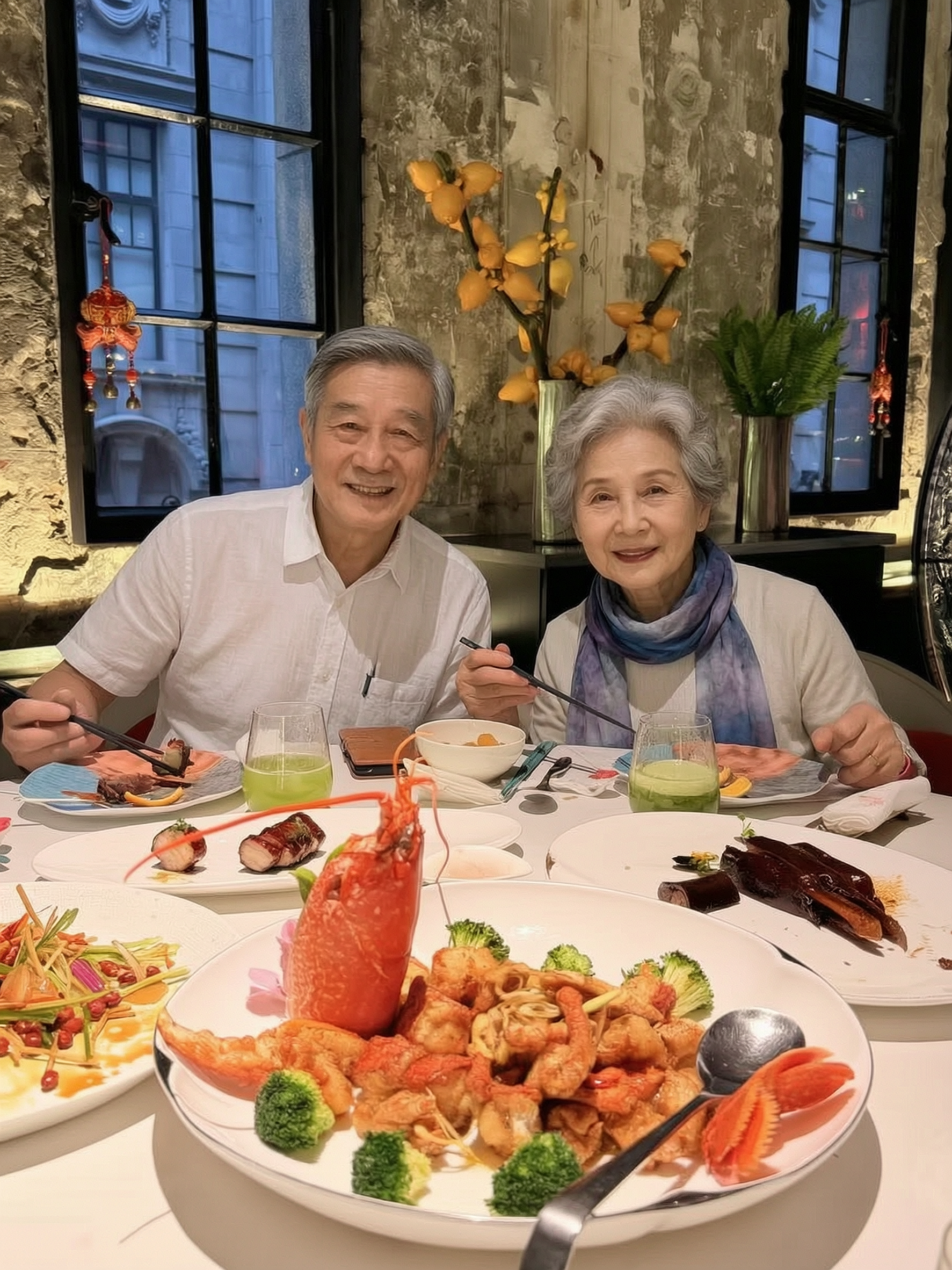 七夕爷爷奶奶的仪式感 传二图做同款 - 作品图1