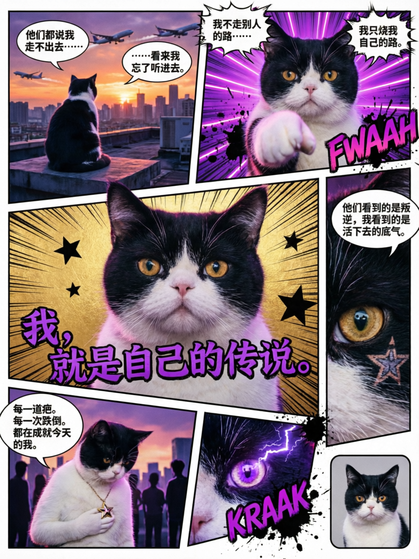 萌宠传说丨🔥小猫漫画报 - 作品图1