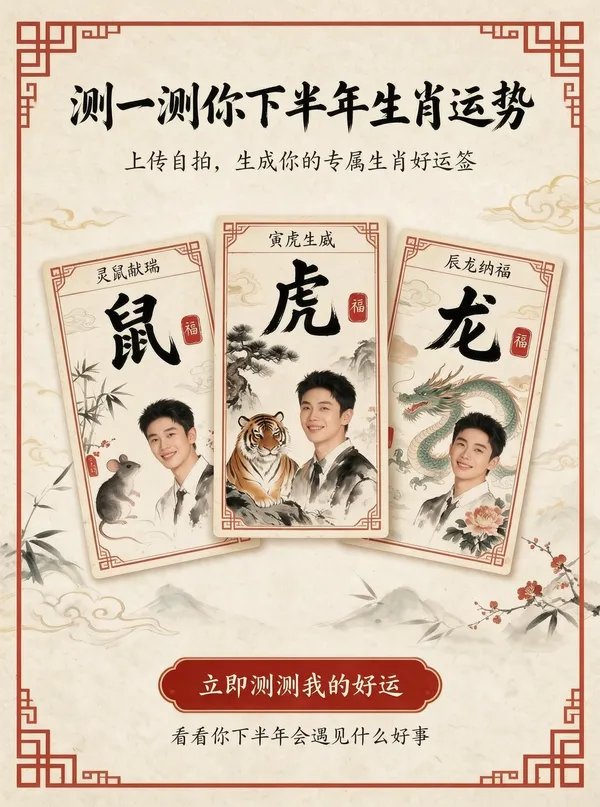超🔥测一测你下半年生肖运势走向 - C作品