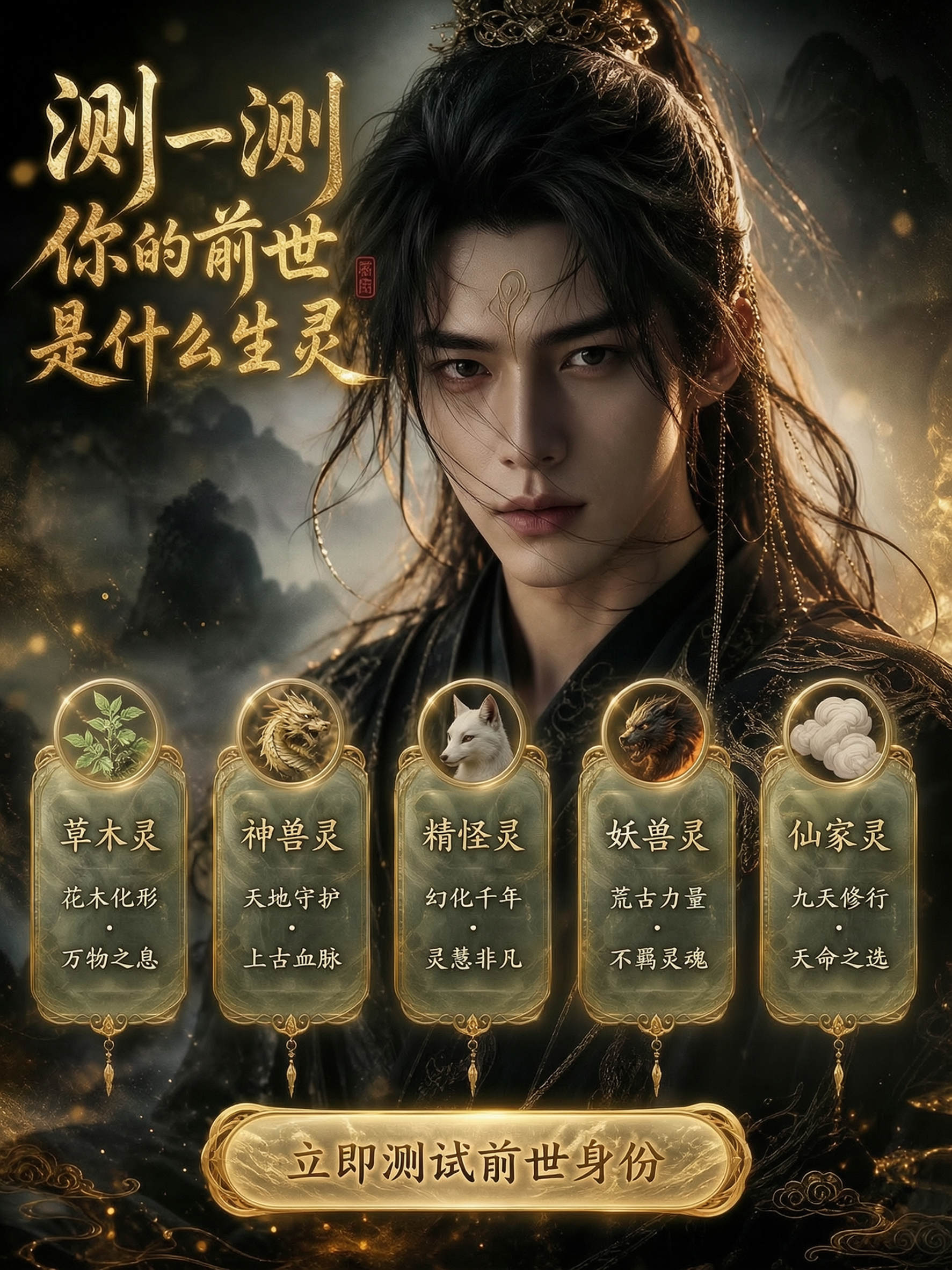 超🔥测一测你的前世是什么生灵? - 作品图1