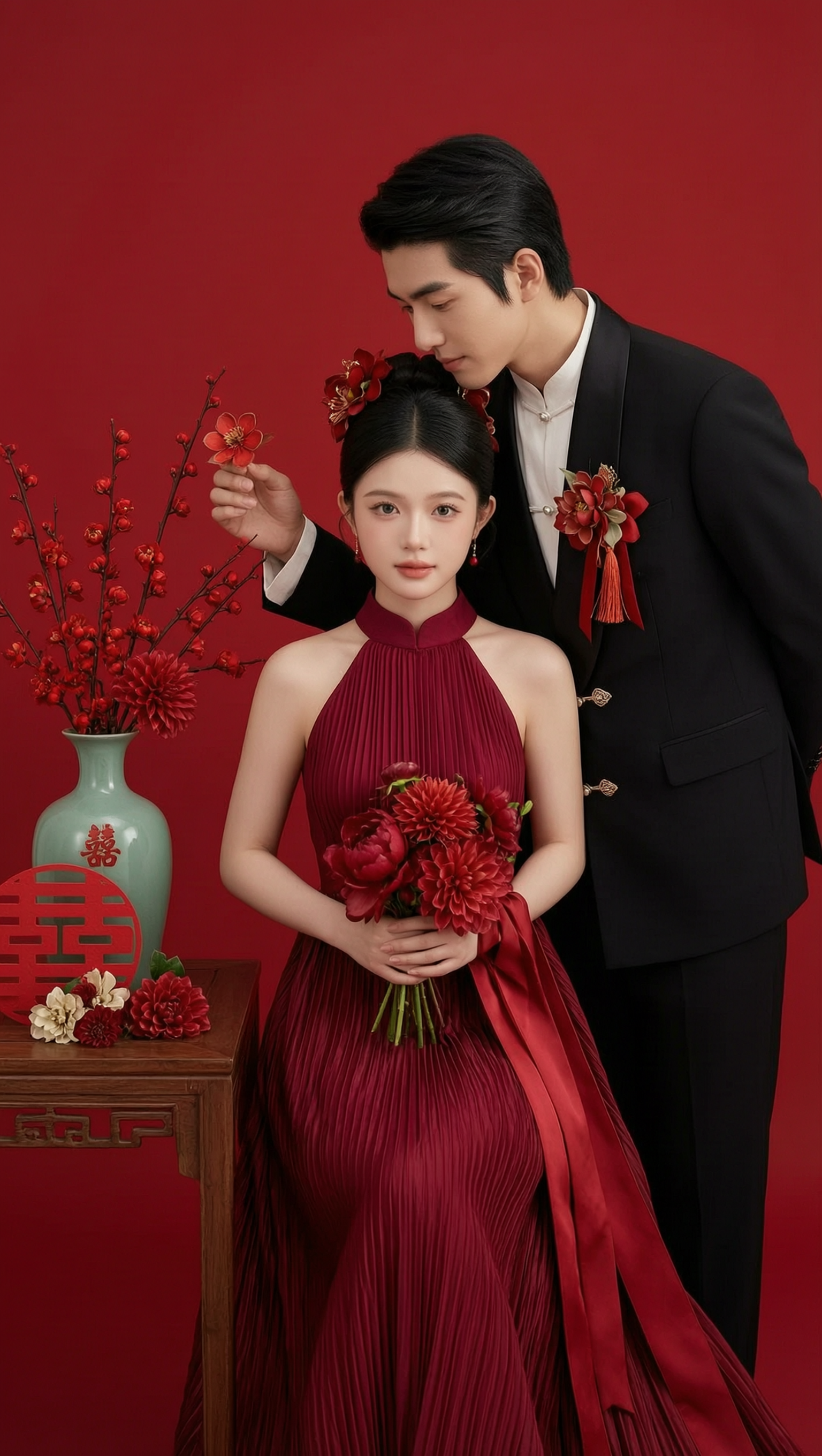 新中式国风情侣婚照 - 作品图2