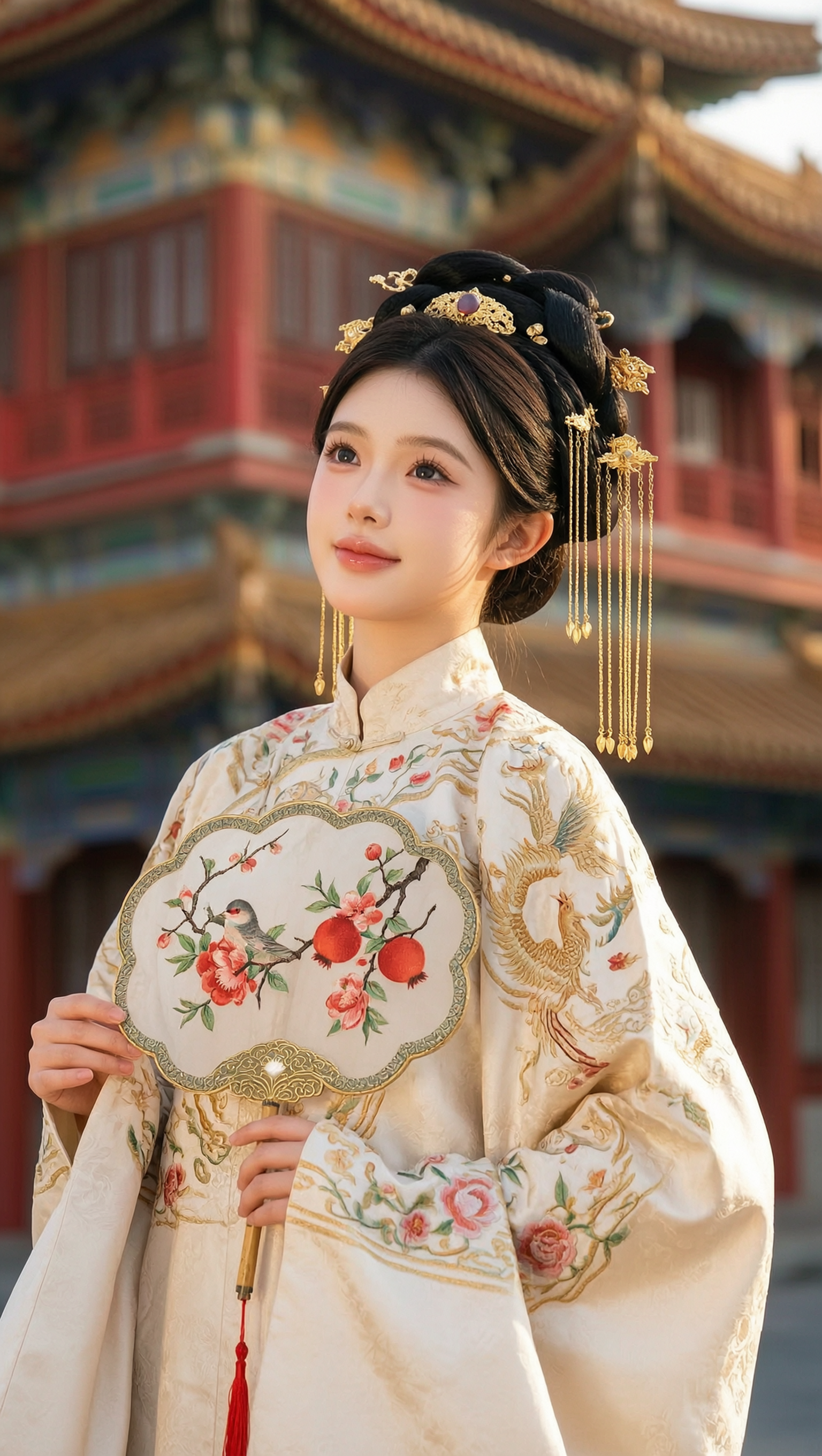 国风雅致明制汉服外景写真 - 作品图1