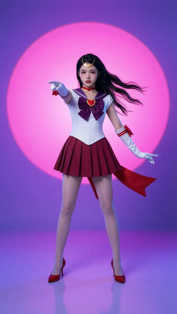 美少女战士火野丽写真 - 主图(AI艺术作品)